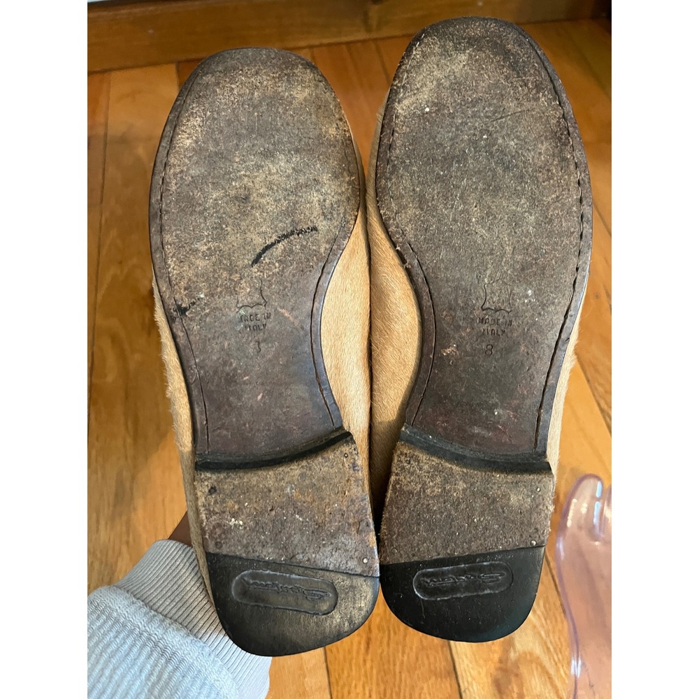 Santoni Calf Hair Mule Vtg Size 38/US 7.5-8 - Picture 7 of 7